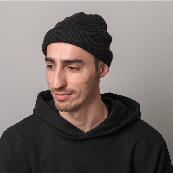 Шапка вязаная двойная ESSENTIAL-3