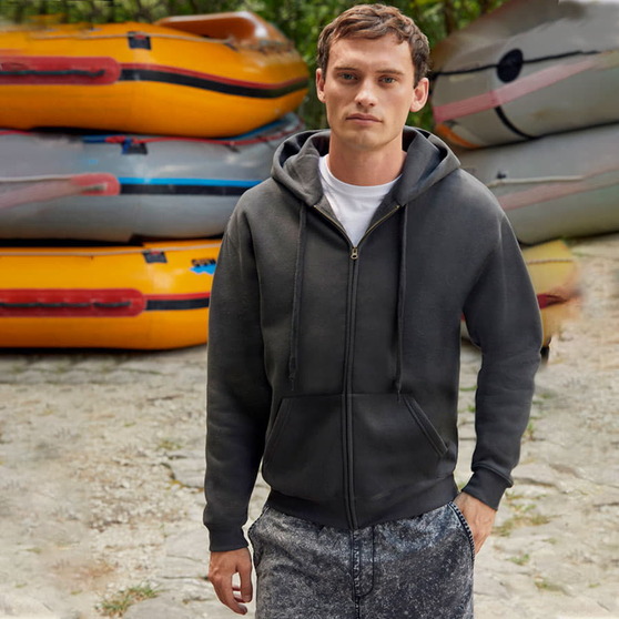 Толстовка с начесом PREMIUM HOODED SWEAT JACKET 280-1