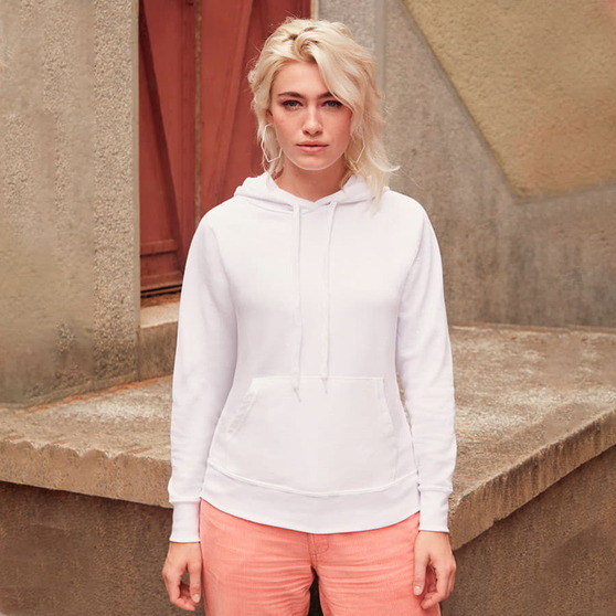 Толстовка женская без начеса LIGHTWEIGH HOODED SWEAT 240-1