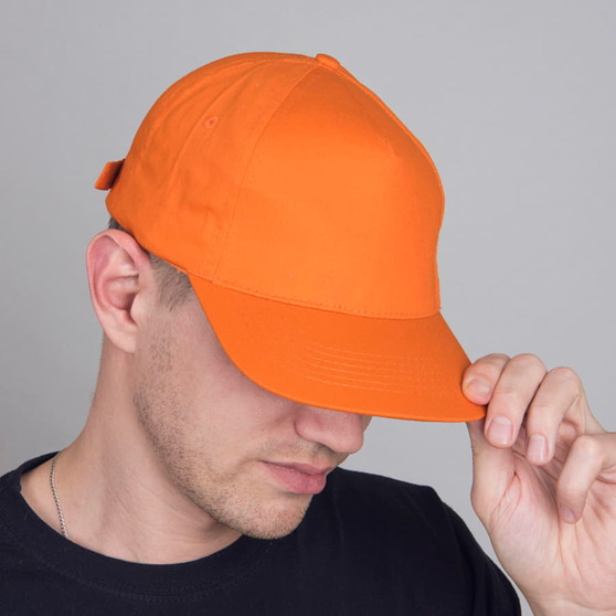 Бейсболка STANDARD, 5 клиньев, металлическая застежка-2