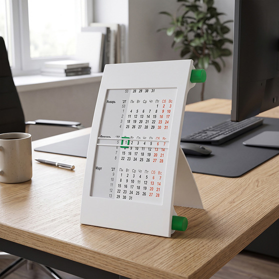 Календарь настольный на 2 года; сетка 27-28-6