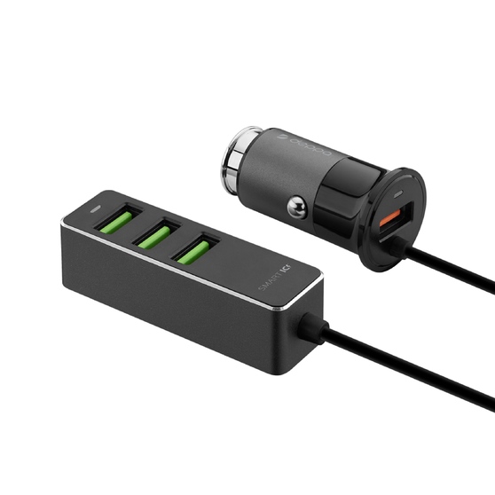 АЗУ 1 USB + 3 USB для пассажиров, QC 3.0, 7Аa-1