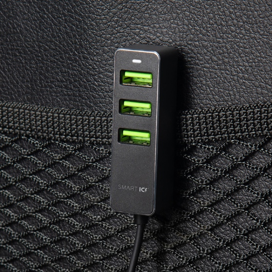 АЗУ 1 USB + 3 USB для пассажиров, QC 3.0, 7Аa-2
