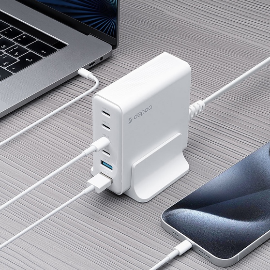 Зарядная станция 4xUSB Type-C, 2xUSB, PD, QC, 160Вт-5