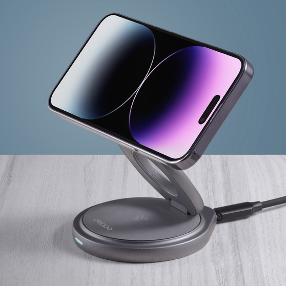 Беспроводная зарядная станция 3 в 1 MagSafe Rotation QI складная-7