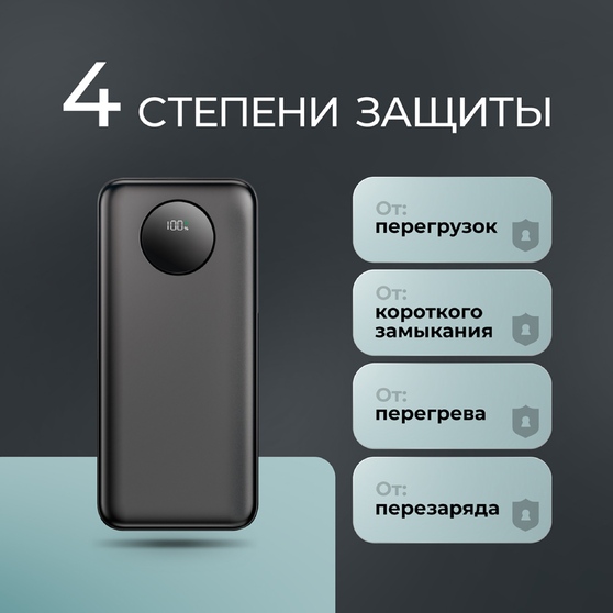 Внешний АКБ NRG Turbo V4 30000 мА-ч, дисплей-5