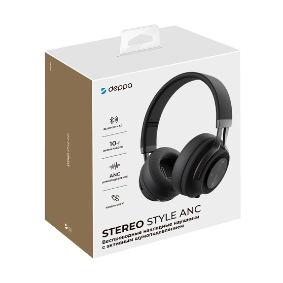Беспроводные накладные наушники Stereo Style ANC , BT 5.0, ANC, 500мАч-5