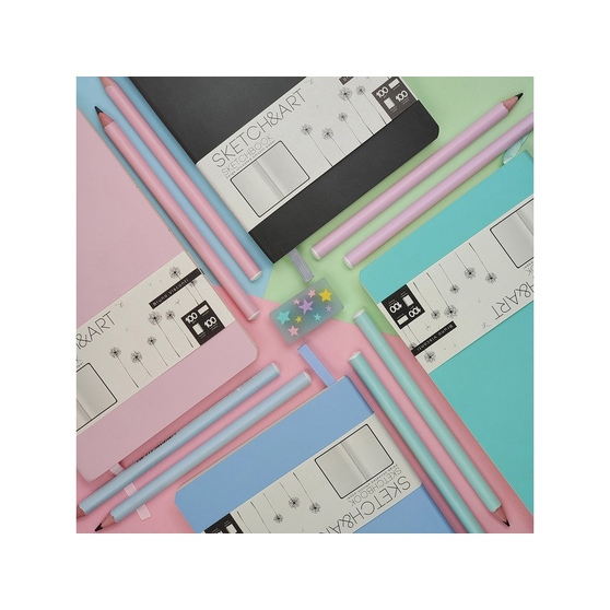 Скетчбук А5 «Sketch & Art» 100 г/м2, soft-touch-6