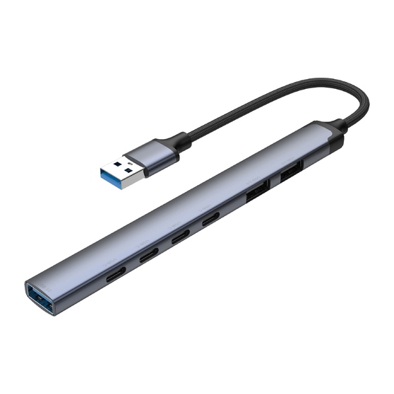 USB-хаб USB-A 3.0 + 2xUSB-A 2.0 + 4xUSB-C-1