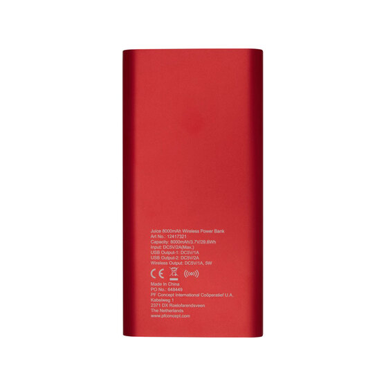 Внешний беспроводной аккумулятор «Juice», 8000 mAh-2