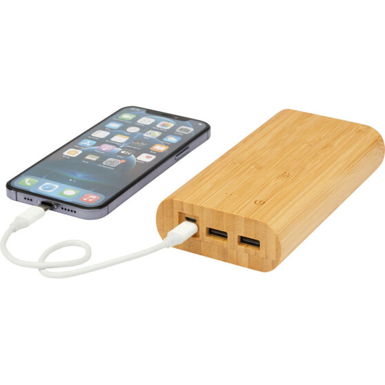 Портативное зарядное устройство «Tulda» из бамбука, 20000 mAh-5