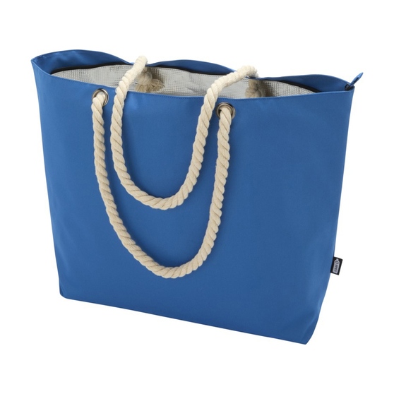 Пляжная сумка-холодильник Panama GRS из переработанных материалов с ручками-шнурками-3