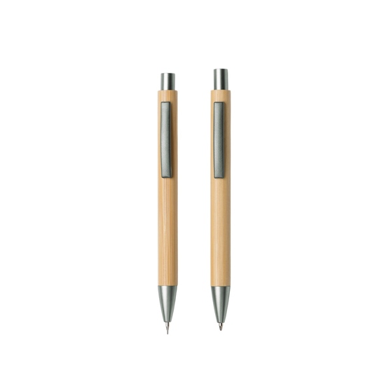 Подарочный набор «Tender bamboo» с шариковой ручкой и механическим карандашом из бамбука-2