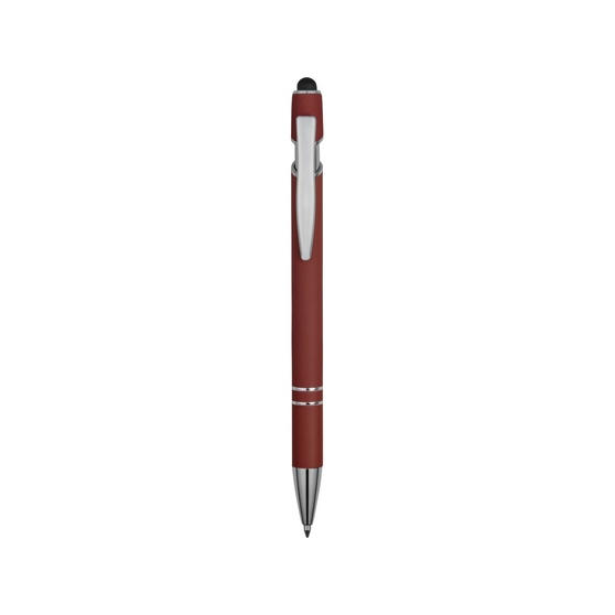 Ручка-стилус металлическая шариковая «Sway» soft-touch-1