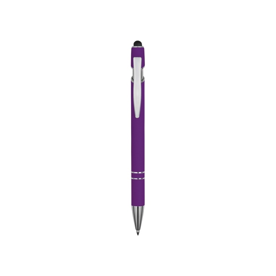 Ручка-стилус металлическая шариковая «Sway» soft-touch-1