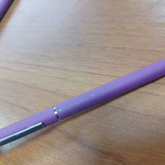 Ручка-стилус металлическая шариковая «Jucy Soft» soft-touch-3