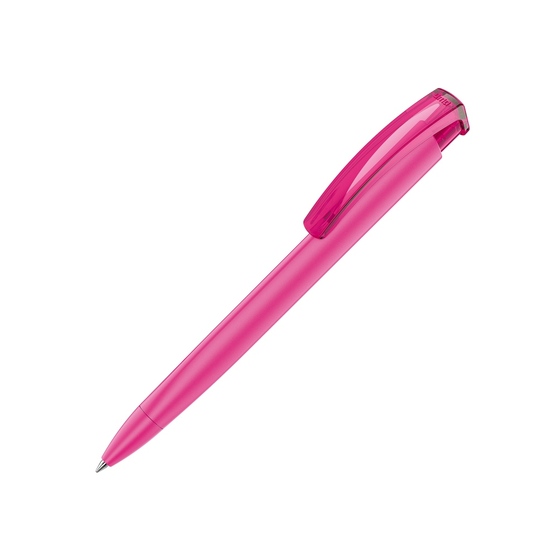 Ручка пластиковая шариковая трехгранная «Trinity K transparent Gum» soft-touch-1