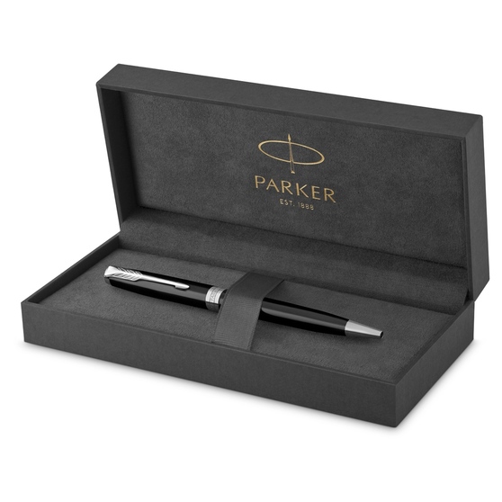 Ручка шариковая Parker «Sonnet Core Black Lacquer CT»-3