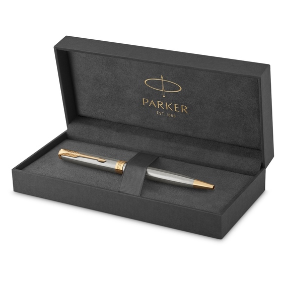 Ручка шариковая Parker «Sonnet Core Stainless Steel GT»-3