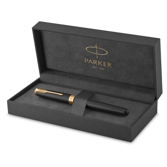 Ручка перьевая Parker «Sonnet Matt Black GT»-5
