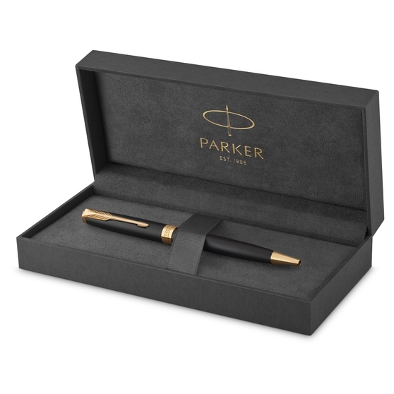 Ручка шариковая Parker «Sonnet Core Matte Black GT»-2