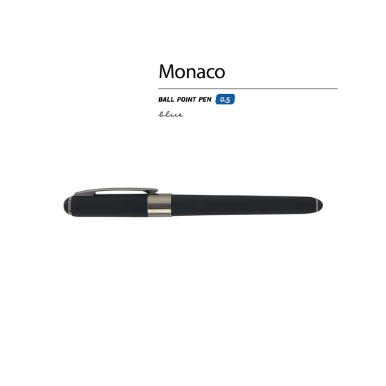Ручка пластиковая шариковая «Monaco» софт-тач-1