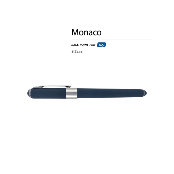 Ручка пластиковая шариковая «Monaco» софт-тач-1