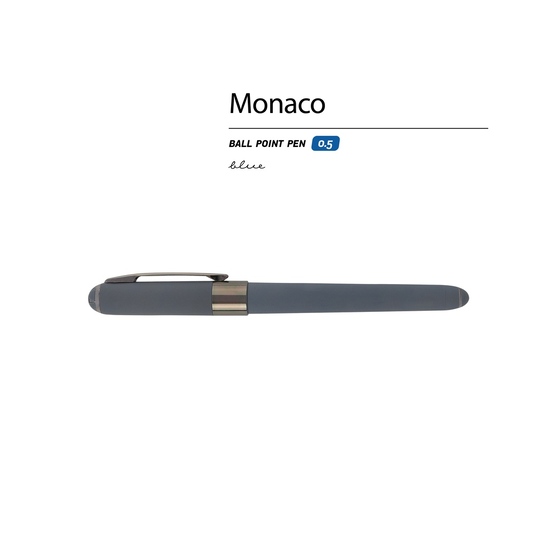 Ручка пластиковая шариковая «Monaco» софт-тач-1