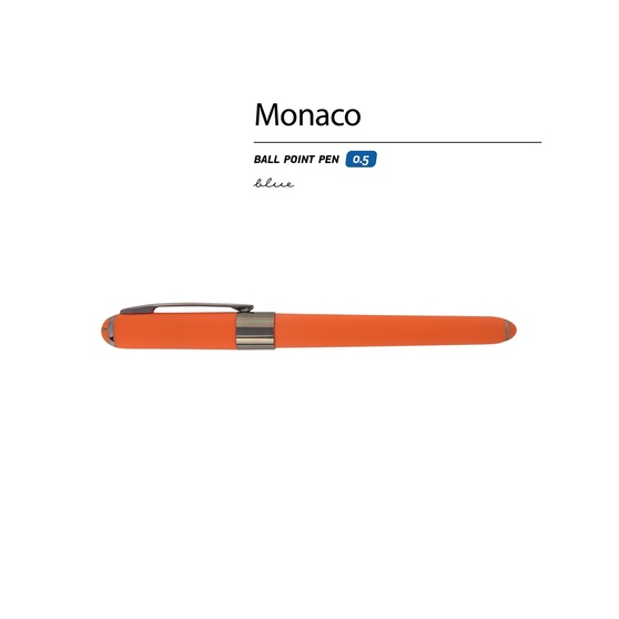 Ручка пластиковая шариковая «Monaco» софт-тач-1