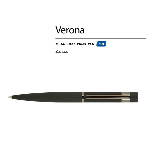 Ручка металлическая шариковая «Verona», софт-тач-1