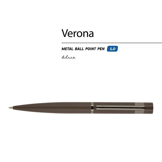 Ручка металлическая шариковая «Verona», софт-тач-1