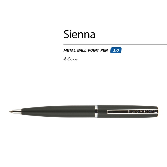 Ручка металлическая шариковая «Sienna», софт-тач-1
