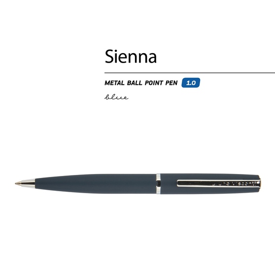 Ручка металлическая шариковая «Sienna», софт-тач-1