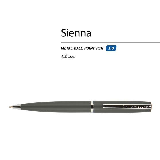 Ручка металлическая шариковая «Sienna», софт-тач-1
