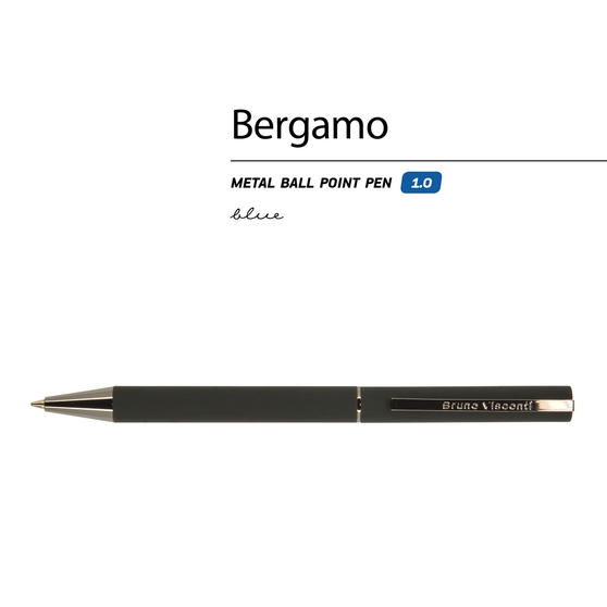 Ручка металлическая шариковая «Bergamo»-1