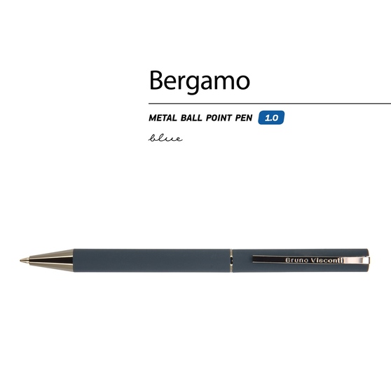 Ручка металлическая шариковая «Bergamo»-1