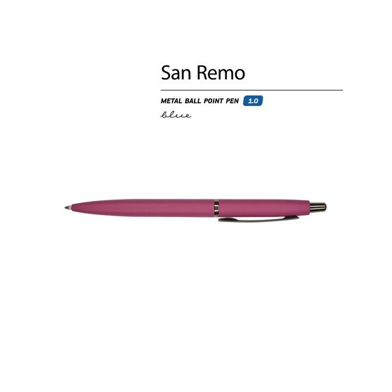 Ручка металлическая шариковая «San Remo», софт-тач-1