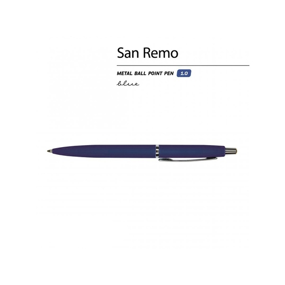 Ручка металлическая шариковая «San Remo», софт тач-1