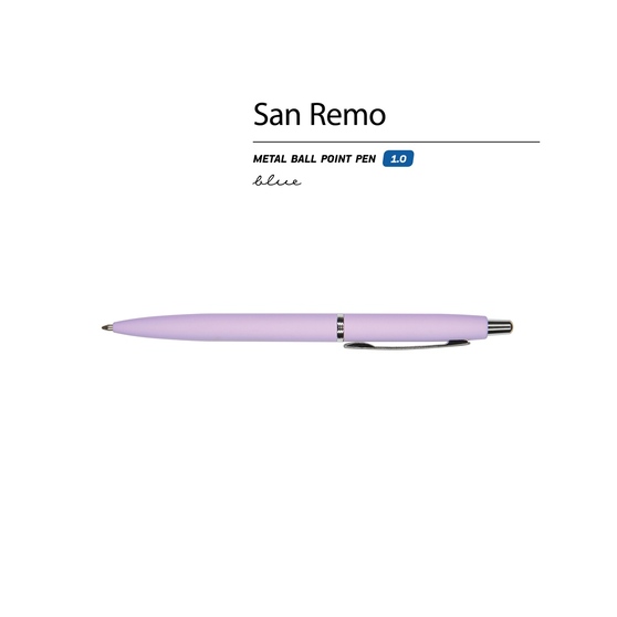Ручка металлическая шариковая «San Remo», софт-тач-1