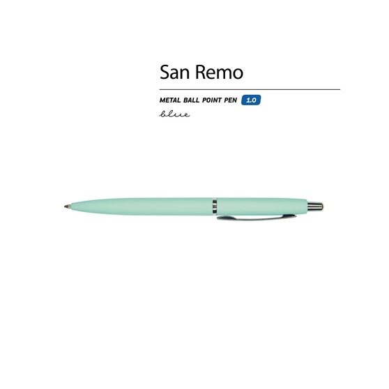 Ручка металлическая шариковая «San Remo», софт-тач-1
