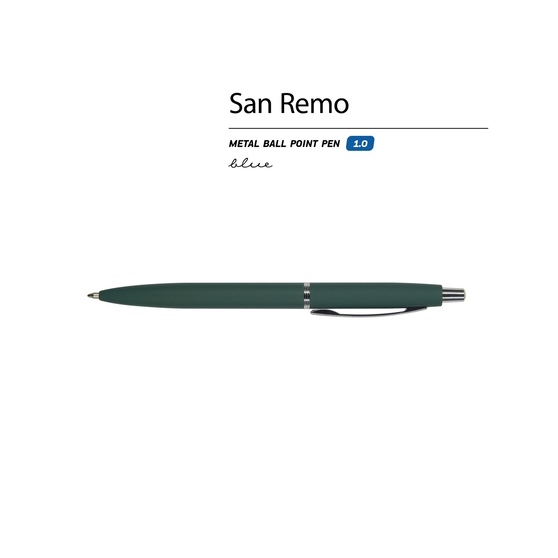 Ручка металлическая шариковая «San Remo», софт-тач-1