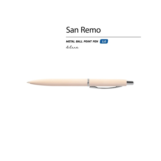 Ручка металлическая шариковая «San Remo», софт-тач-1
