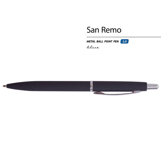Ручка металлическая шариковая «San Remo», софт тач-1