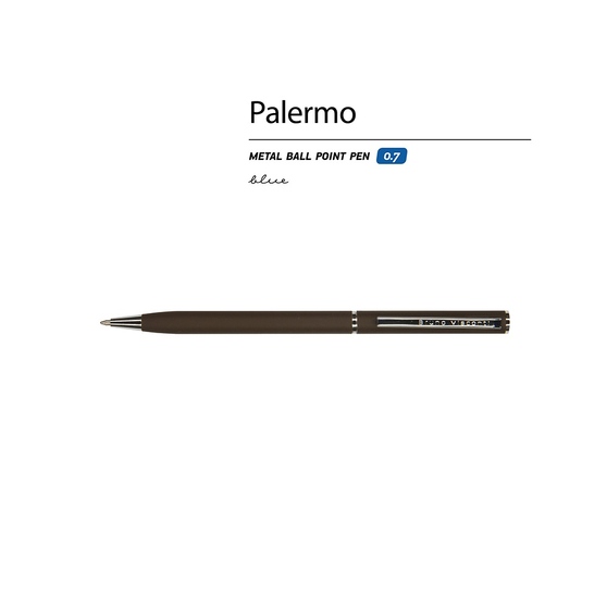 Ручка металлическая шариковая «Palermo», софт-тач-1
