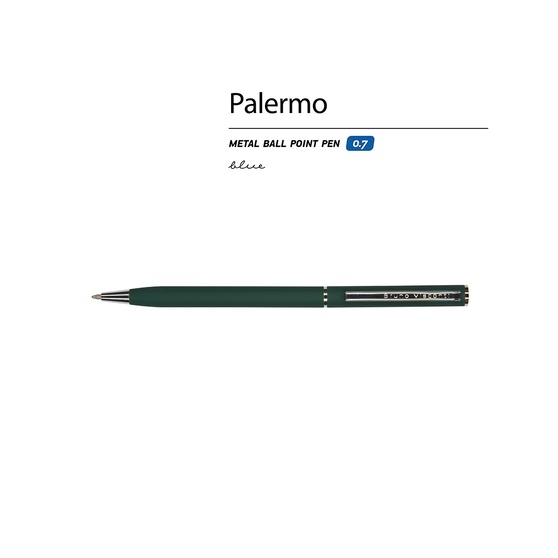 Ручка металлическая шариковая «Palermo», софт-тач-1