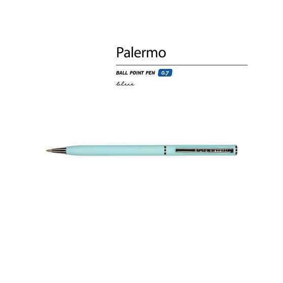 Ручка металлическая шариковая «Palermo», софт-тач-1