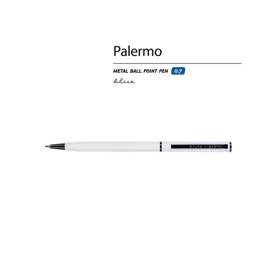 Ручка металлическая шариковая «Palermo», софт-тач-1