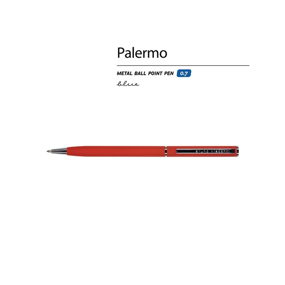 Ручка металлическая шариковая «Palermo», софт-тач-1