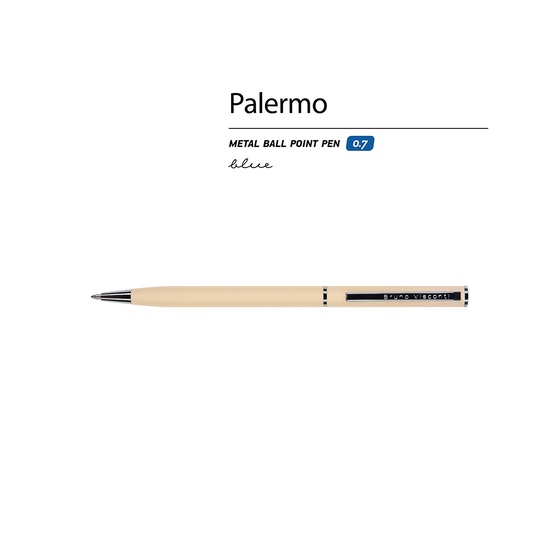 Ручка металлическая шариковая «Palermo», софт-тач-1