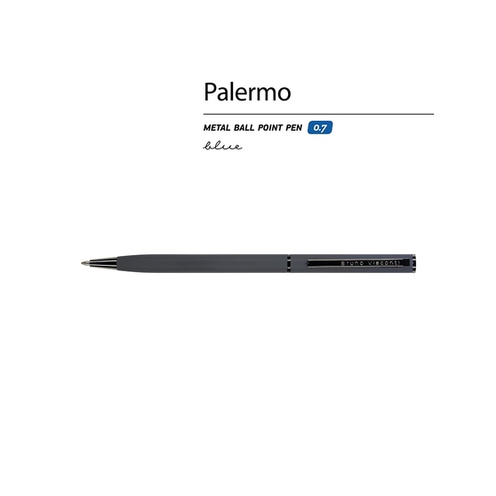Ручка металлическая шариковая «Palermo», софт-тач-1